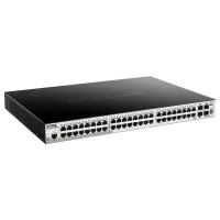 Коммутатор D-link DGS-1510-52XMP/A1A SmartPro, 48x10/100/1000Base-T PoE (бюджет 370 Вт),4x10GBase-X SFP+, Stackable