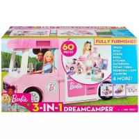 Автобус Barbie Дом мечты на колесах GHL93, розовый