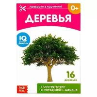 Буква-ленд Обучающие карточки Г. Домана «Деревья», на скрепке, 20 стр