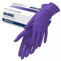 Перчатки нитриловые медицинские, размер L, Archdale NitriMAX, 100 штук, фиолетовые