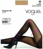 Матовые компрессионные колготки Vogue 37640 SUPPORT 40 den