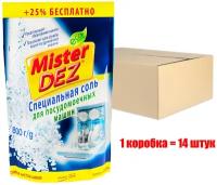 Соль для посудомоечных машин Mister DEZ Eco-Cleaning специальная крупнокристаллическая, 14х800 г