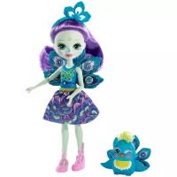 Кукла Enchantimals с питомцем DVH87 Пэттер Павлина и Флэп с голубой короной