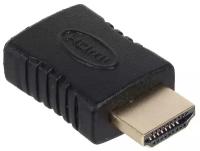 Переходник 3Cott 3C-HDMIM-HDMIF-AD206GP HDMI/M-HDMI/F позолоченные коннекторы черный