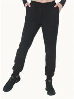 Брюки джоггеры женские черные XL (50) / замшевые женские брюки / спортивные женские брюки