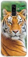 RE:PAЧехол - накладка ArtColor для Samsung Galaxy J8 (2018) с принтом "Портрет тигра"