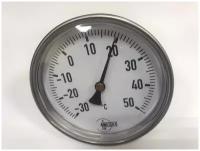 Термометр WIKA A5002 -30 / 50 C диаметр 100 мм длина штока 60мм с гильзой шкала -30 до 50 градусов Цельсия