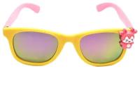 Солнцезащитные очки Планета разнообразия, вайфареры, оправа: пластик, для девочек, розовый