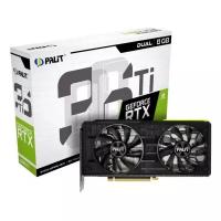 Видеокарта Palit GeForce RTX 3060Ti Dual LHR 8GB