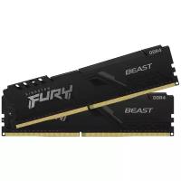 Оперативная память Kingston DDR4 64Gb (2x32Gb) 3200 MHz pc-25600 FURY Beast Black (KF432C16BBK2/64)