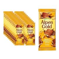 Молочный шоколад Alpen Gold Альпен голд арахис и кукурузные хлопья, 85г х 21 шт