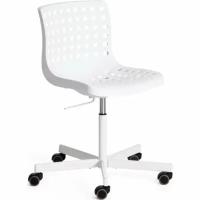 Кресло офисное Tetchair SKALBERG OFFICE (mod. C-084-B) / 1 шт. в упаковке, металл/пластик, 46 х 59 х 75-90 см, White (белый)