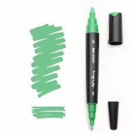 Акриловый двухсторонний маркер Fat&Skinny цвет GRASS GREEN зеленый травяной