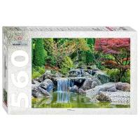 Пазл Step puzzle Каскадный водопад в японском саду (78103), 560 дет., 21.5х33.5х3.9 см, разноцветный