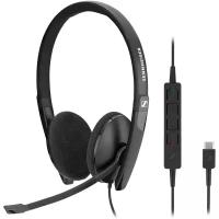 Проводные наушники Sennheiser SC 160 USB-C, черный