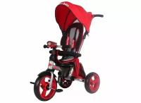 Велосипед 3-ный "Smartbaby" красный, 12"/10" ПВХ