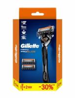 GILLETTE Набор муж. Fusion5 ProGlide (Бритва с технологией FlexBall + 3 сменные кассеты)