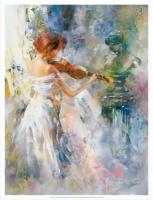 Постер на холсте "Музыка", 80х60 см., художник - Willem Haenraets. Холст в рулоне, Арт. ХВ-р100