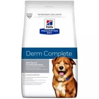 Hills Prescription diet Derm Complete сухой корм для собак полноценный диетический рацион для защиты кожи 2 кг