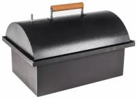 Коптильня горячего копчения двухъярусная Grillux Smoky Lux 55 Black, 55х38.5х38.5 см