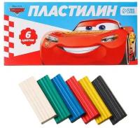 Пластилин 6 цветов 90 г, Тачки