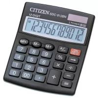 Калькулятор Citizen SDC-812BN, 12-разрядный, черный