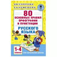 80 основных правил орфографии и пунктуации рус.яз. 1-4 кл