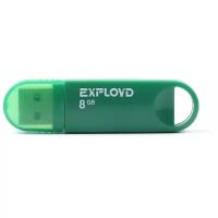 Флешка EXPLOYD 570 8 ГБ, 1 шт., green