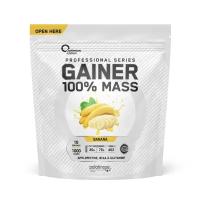 Гейнер Optimum system Gainer 100% Mass, 1000 г, банан