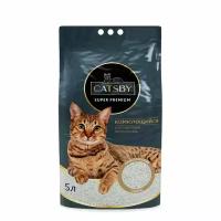 Наполнитель для кошачьего туалета CATSBY Classic комкующийся минеральный 5л