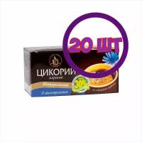 Цикорий Русский Натуральный молотый в ф/п 2 гр*25 пак. (комплект 20 шт.) 9000237