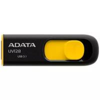 Накопитель ADATA 16GB DashDrive UV128 черный/желтый USB 3.1 Flash Drive (AUV128-16G-RBY)