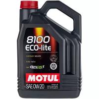 Моторное масло Motul 8100 ECO-LITE 0W20 5л (108536)