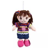 Мягкая игрушка ABtoys Кукла в платье в полоску, 20 см, мультиколор
