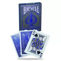 Игральные карты Bicycle Metalluxe Foil Back Cobalt / Фольгированный стиль, синие