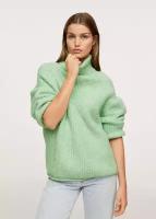 Джемпер для женщин Mango HALFISIN, размер 42, цвет Зеленый