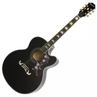 Электроакустическая гитара Epiphone Ej-200ce Black Gld