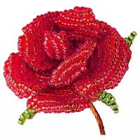 Набор для изготовления цветка из бисера "Алая роза", арт. АА 05-602