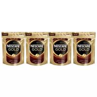 Кофе растворимый Nescafe Gold сублимированный с добавлением молотого, пакет, 500 г, 4 уп