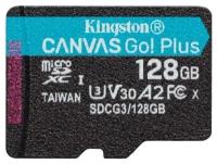 Kingston 128GB microSDXC Canvas Go Plus 170R A2 U3 V30 Single Pack w/o ADP EAN: 740617301243