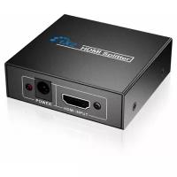 Разветвитель Сплиттер Splitter 1хHDMI на 2хHDMI (HW-HD102) с питанием