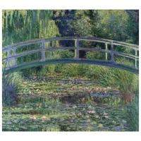 Репродукция на холсте Водоем Кувшинки (The Water-Lily Pond) Моне Клод 34см. x 30см