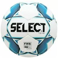 Мяч футбольный SELECT Team FIFA арт. 815411-020, р.5, FIFA PRO, 32 пан, гл. ПУ, руч. сш, бел-син