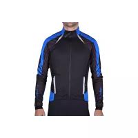 Велокуртка 12-691 Tolmezo WJ-1326 Black/Blue TPU Thermal (Windstopper, Waterproof, Breathable) PRO с длинной молнией. черно-синяя размер S FUNKIER