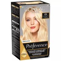 L'Oreal Paris Preference стойкая краска для волос, 01 Cветло-светло-русый натуральный