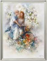 Картина на холсте, "Весна", 80х60 см художник - Willem Haenraets. Холст на деревянном подрамнике, оформлена в багет, Арт. ХВ-х9