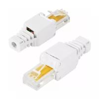 RJ 45 коннектор для быстрого монтажа на кабель витая пара Rexant