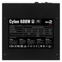 Блок питания Aerocool ATX 600W CYLON 600 80+ (20+4pin) APFC 120mm fan color 5xSATA RTL