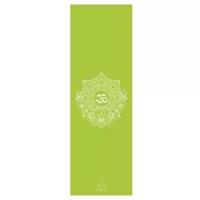 Коврик для йоги, фитнеса и пилатеса Dream Om Green Germany, 4,5 мм, зеленый, в индивидуальной упаковке