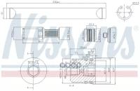 95490 NISSENS Осушитель кондиционера SKODA SUPERB 08-